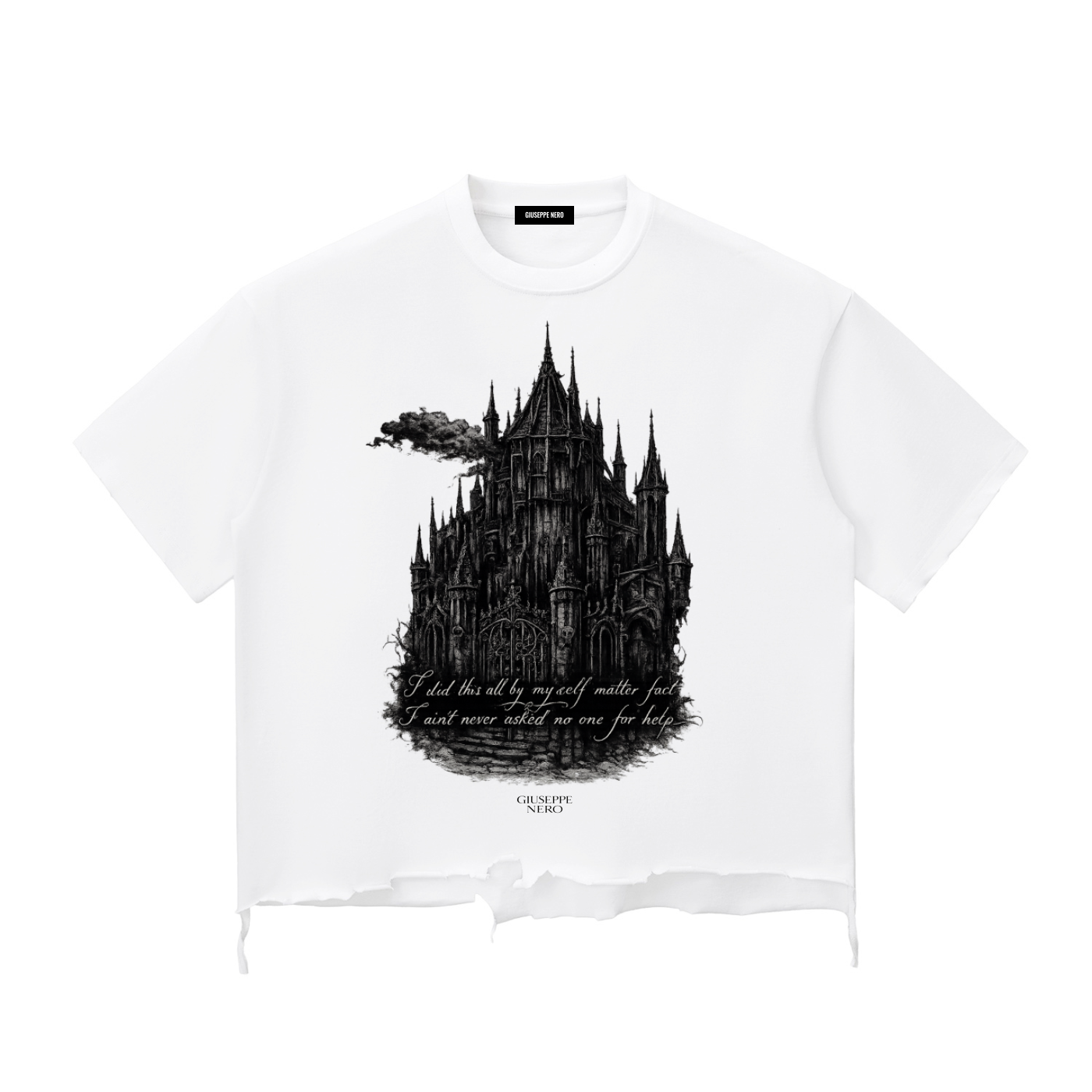 Lil Peep inspired “Praying Child” Heavyweight Vintage Tee – Oversized Washed Cotton | GiuseppeNero