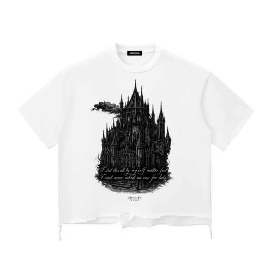 Lil Peep inspired “Praying Child” Heavyweight Vintage Tee – Oversized Washed Cotton | GiuseppeNero
