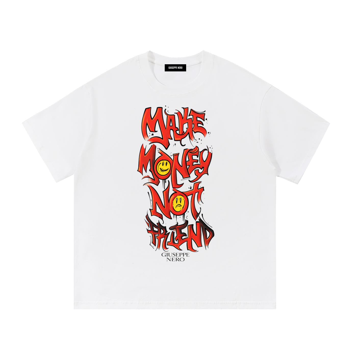 Make Money Not Friends – Motivational Graphic T-Shirt | GiuseppeNero