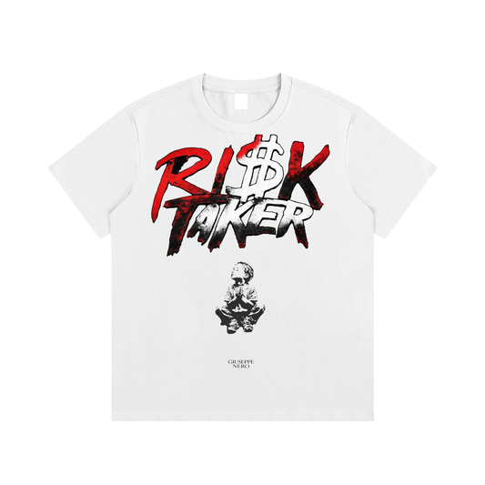 Risk Taker Graphic T-Shirt | Bold Motivation Streetwear Tee | GiuseppeNero